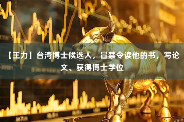 【王力】台湾博士候选人，冒禁令读他的书，写论文、获得博士学位